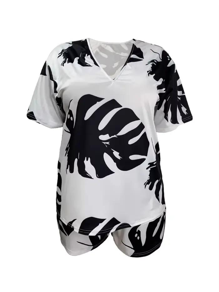 Ensemble deux pièces grande taille pour femmes
