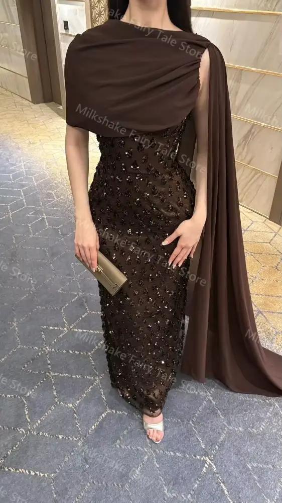 Robes de soirée glamour pour femmes en chocolat