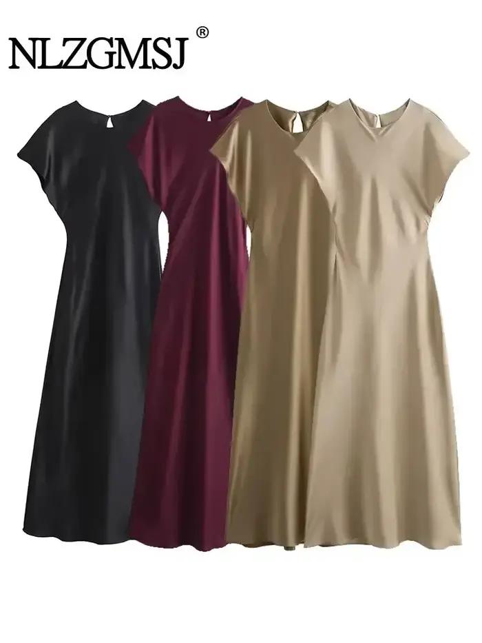 Robe longue en Satin pour femmes