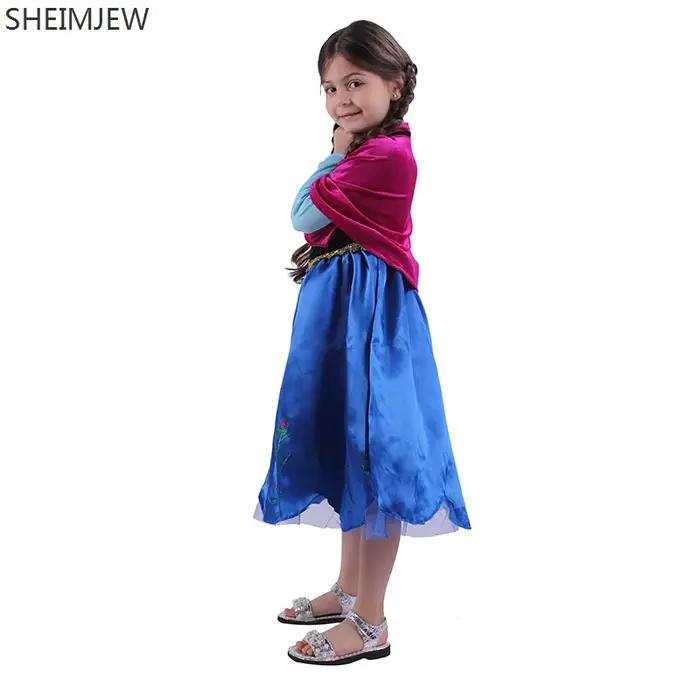 Robe longue de princesse Anna la reine des neiges pour adultes