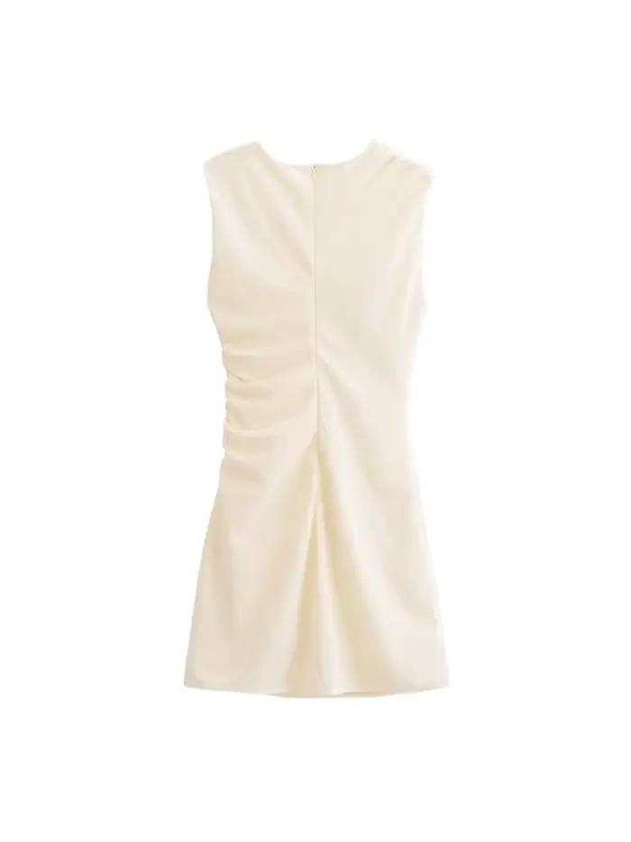 Mini robe drapée pour femmes
