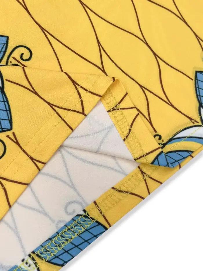 Robe moulante imprimée tendance avec manches évasées pour les trajets quotidiens et les rassemblements – Vêtements élégants pour femmes