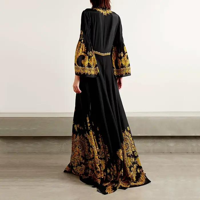 Robe évasée élégante de Style palais rétro pour femmes