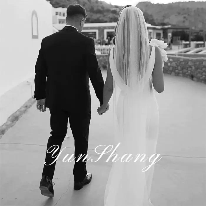 Yunshang-Robe de mariée sirène simple personnalisée