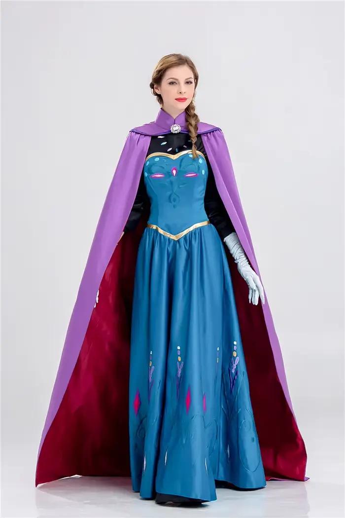 Costume de Cosplay reine des neiges Elsa