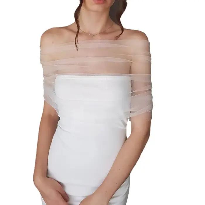 Enveloppes de mariage en Tulle doux et élégant pour femmes
