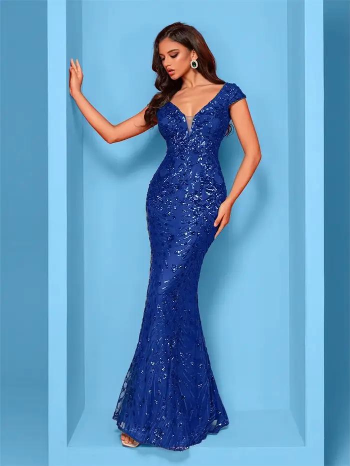 Robe de soirée longue de forme sirène