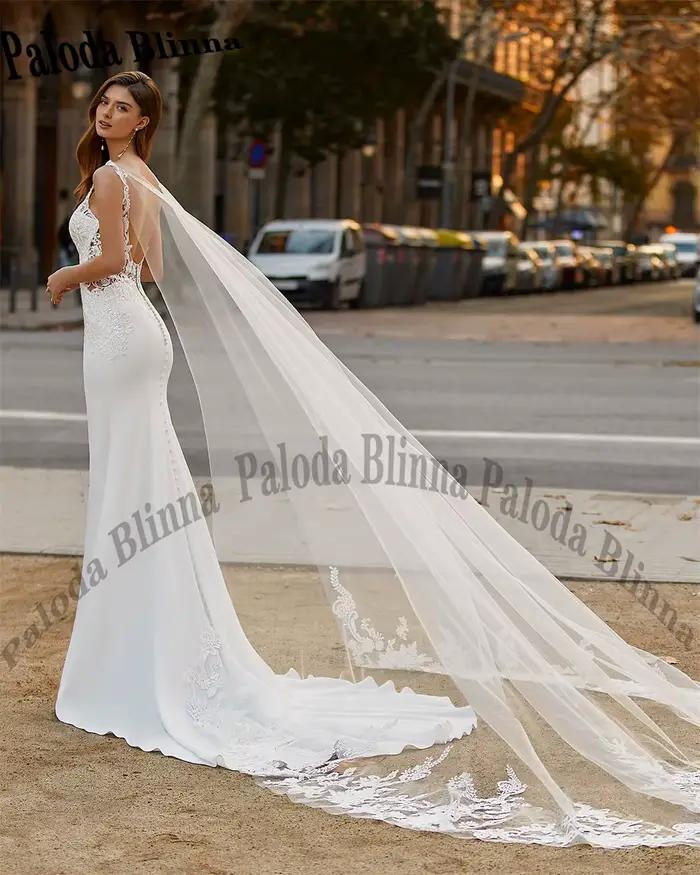 Paloda-Robes de mariée sirène enchantantes pour femmes