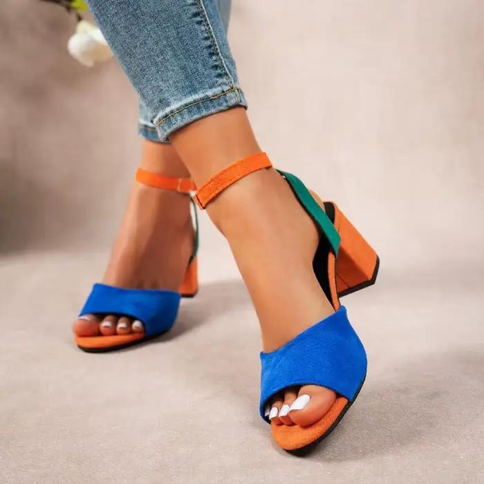 Marque Designer femmes sandales nouvelle mode talons hauts sandales Sexy grande taille femmes sangle haute qualité sandales chaussures pour femmes