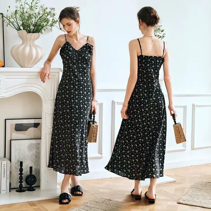 Robe d'été à volants OLrain pour femme 2026