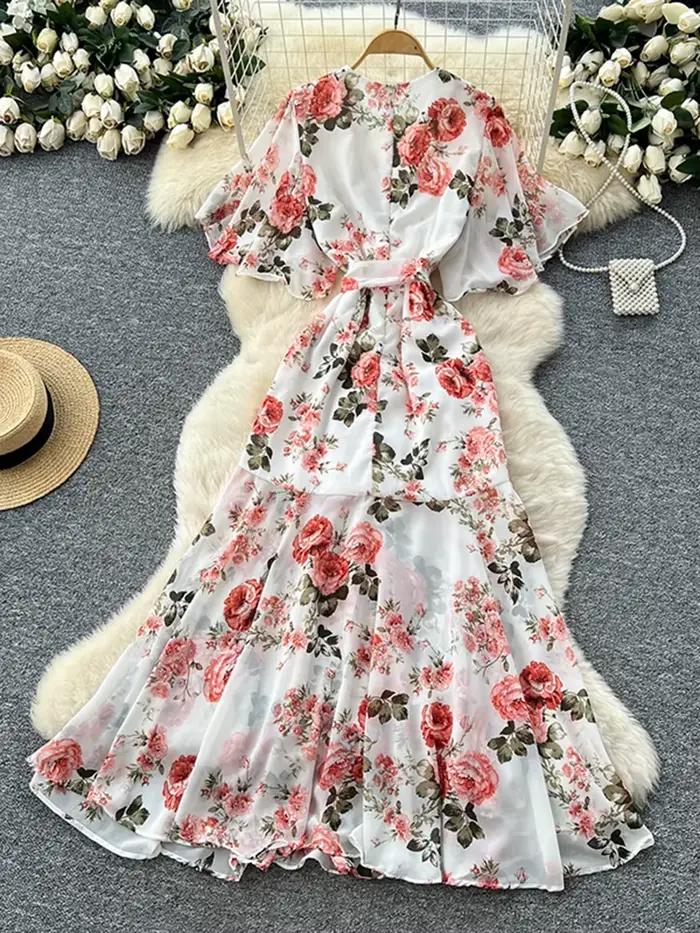 Robe de vacances française pour femmes