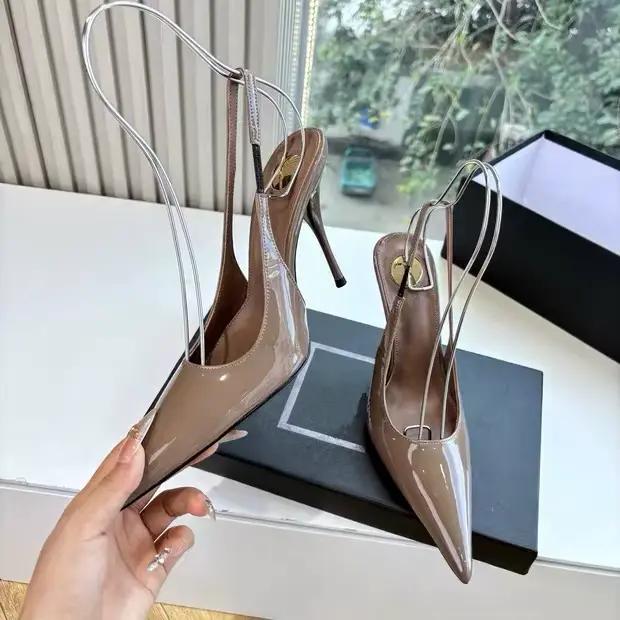 Nouvelles sandales d'été 2026 pour femmes à talon aiguille pointu – Élégantes et sexy pour fêtes et mariages