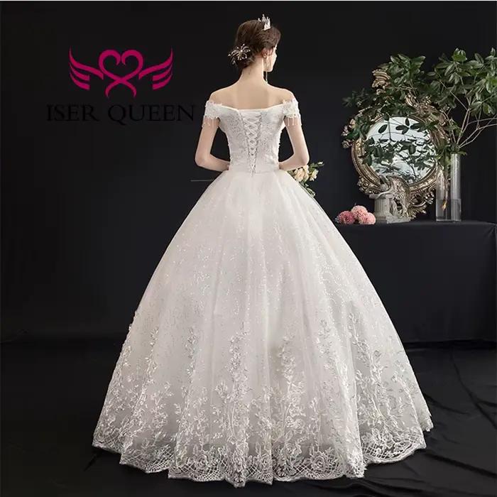 Robes de mariée personnalisées en Tulle à paillettes brillantes