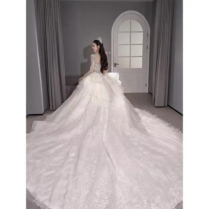 Robe de mariée rétro haut de gamme