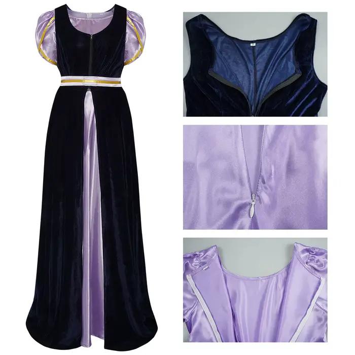 Robe en velours, ensemble deux pièces