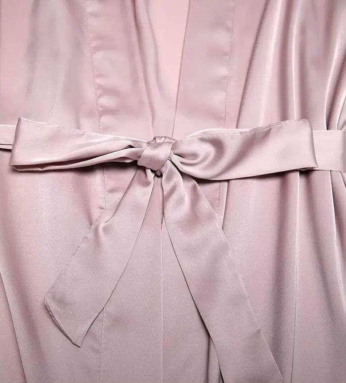 Peignoir femmes Extra longs vêtements de nuit Robes Robe soyeuse charmante