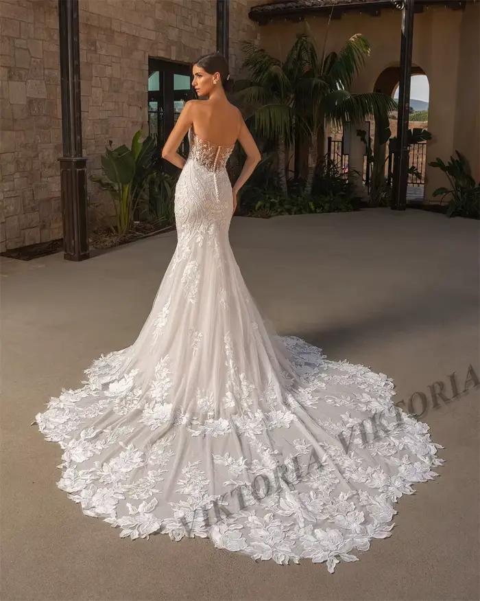 VIKTORIA luxe robe De mariée sirène pour femme