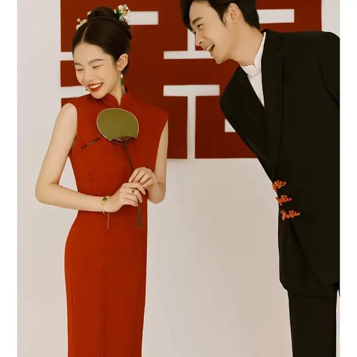 Robe de toast Cheongsam personnalisée