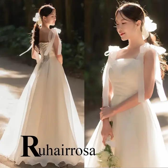 Ruhair – Robe De mariée trapèze tendance pour femmes