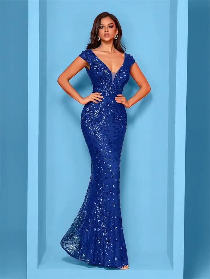 Robe de soirée longue de forme sirène