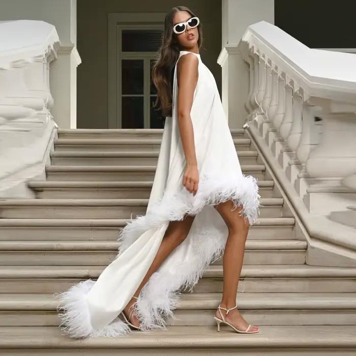 Robe de soirée élégante à col halter