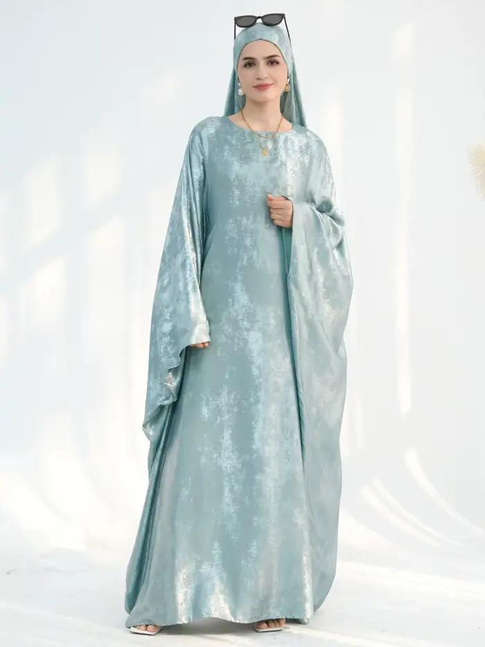 Femmes musulmanes dubaï turquie Abaya solide Robe longue modeste Ramadan
