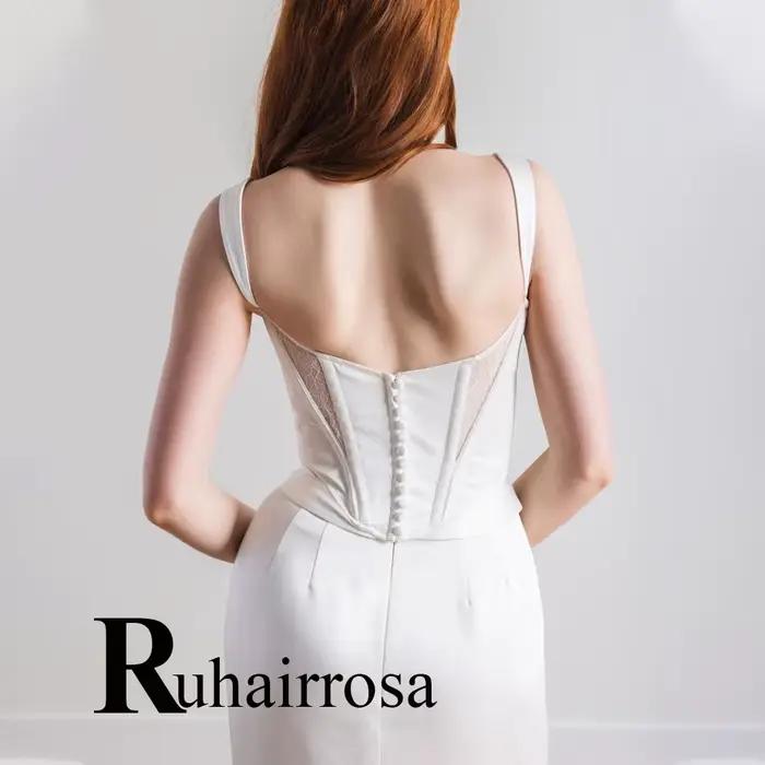 Ruhair charmante trompette robes de mariée
