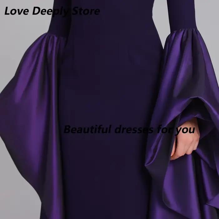 Robes de soirée formelles violettes personnalisées