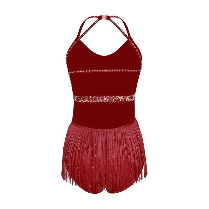 Robe de danse latine pour femmes adultes