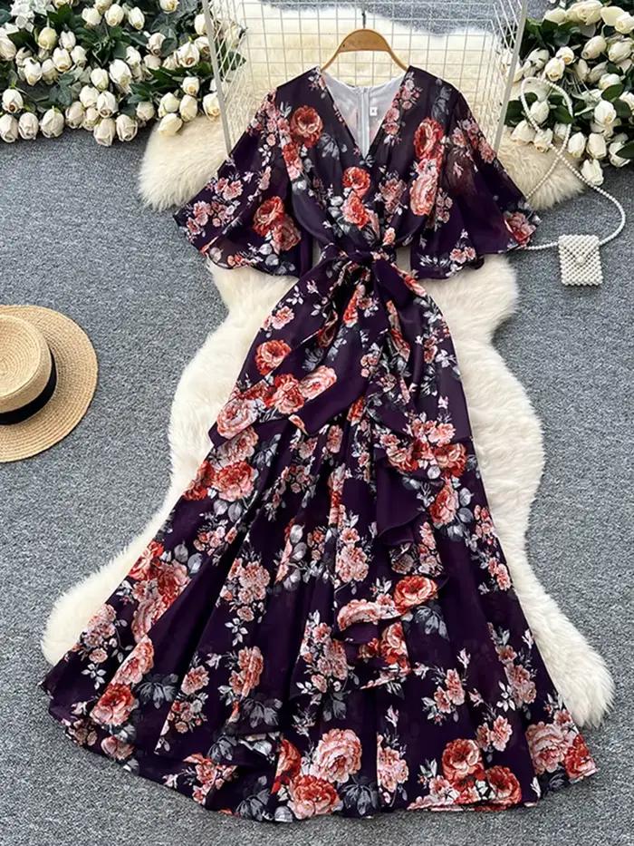 Robe de vacances française pour femmes