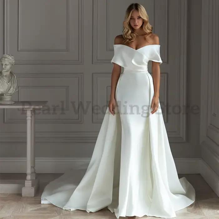 Robe De mariée blanche détachable