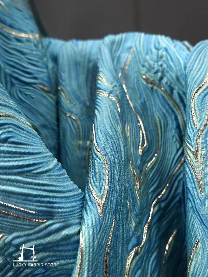Robe jacquard de montagne verte