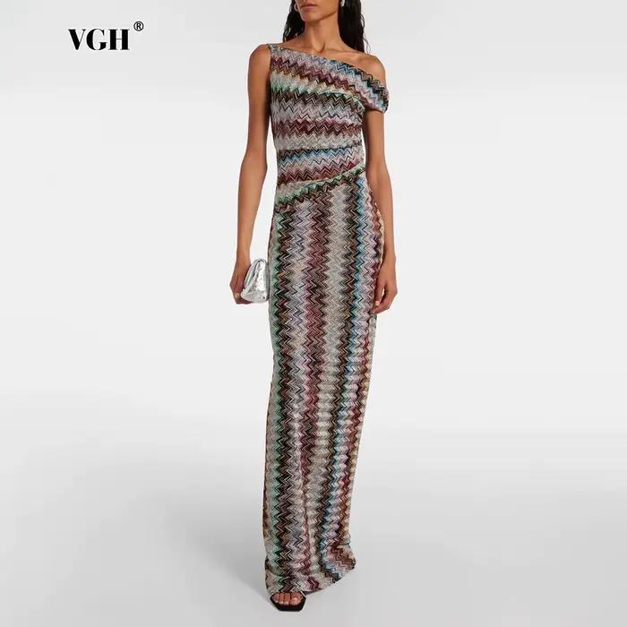 Robe longue VGH Vacations à imprimé coloré pour femme