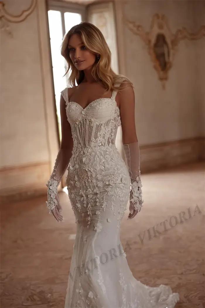 VIKTORIA attrayant sirène robes De mariée pour femme