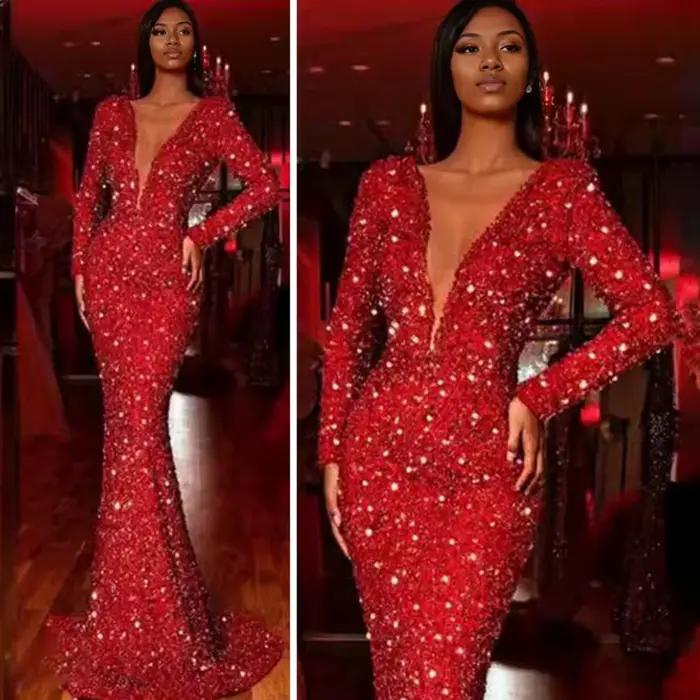 Robe de soirée élégante à paillettes pour femmes