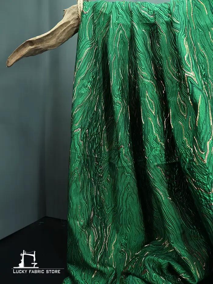 Robe jacquard de montagne verte