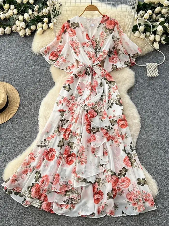 Robe de vacances française pour femmes
