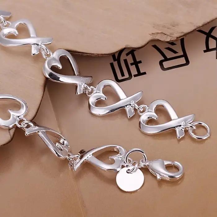 Bracelets en argent Sterling 925 pour femmes, bijoux mignons, Nobles, jolis, à la mode, belle chaîne, cadeaux chauds