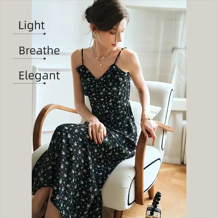 Robe d'été à volants OLrain pour femme 2026