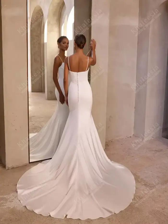 Robes De mariée simples en Satin