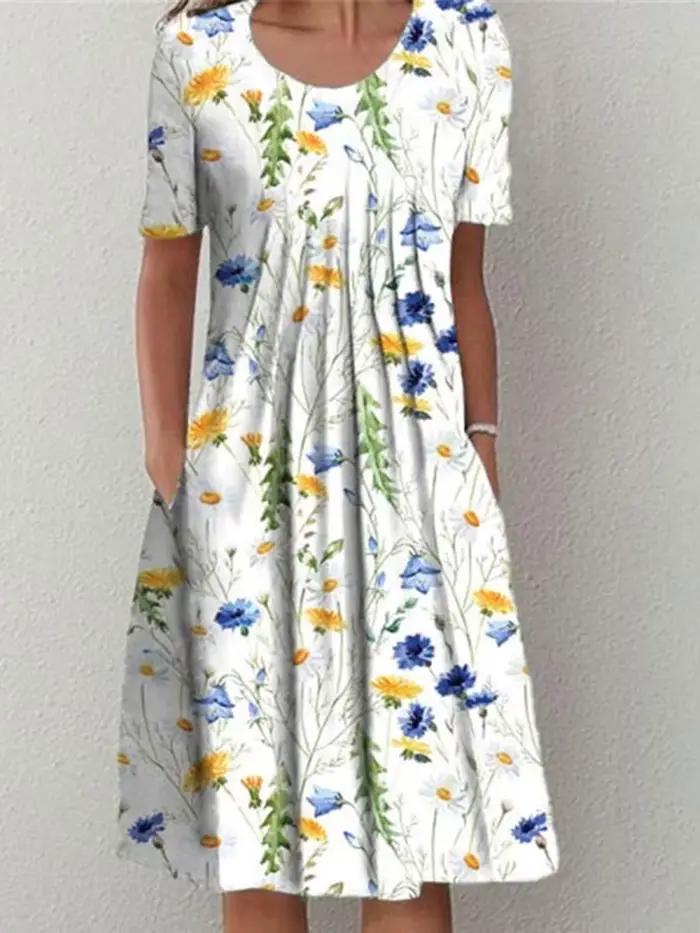 Mode femmes élégantes robe ample tenue décontractée