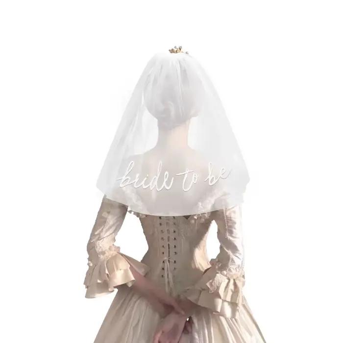 Voile de mariée de Style court et moyen