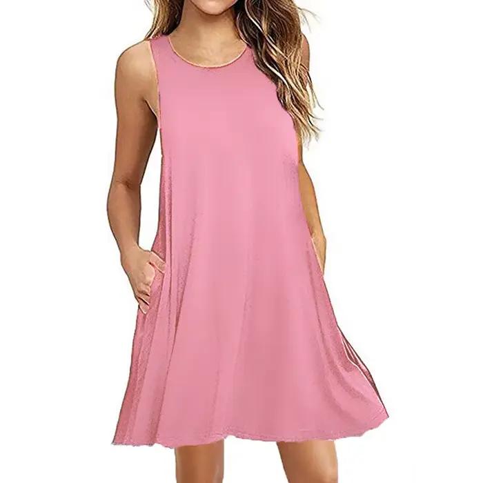 Robe T-Shirt trapèze décontractée pour femmes