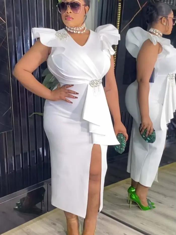 Robe de remise de diplôme blanche