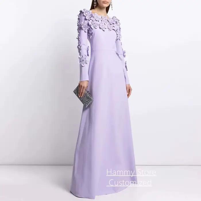 Robe de soirée lilas personnalisée