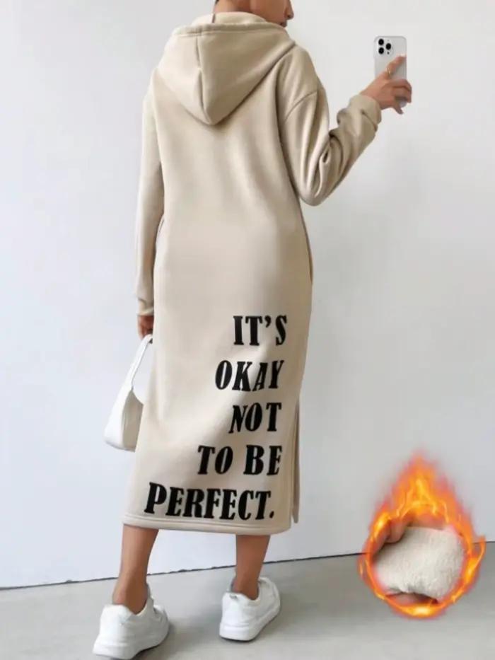 Robe sweat-shirt à capuche pour femmes