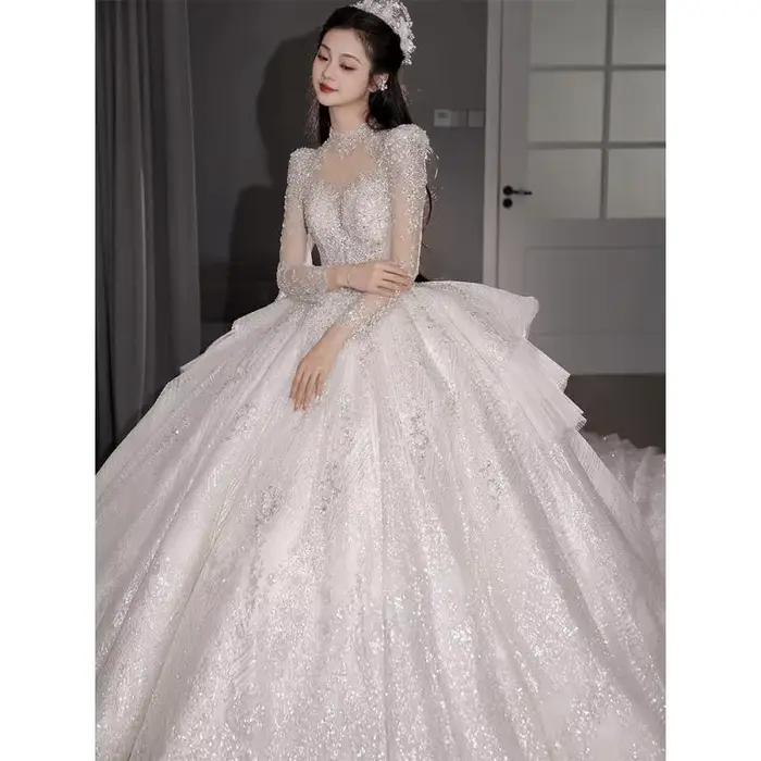 Robe de mariée rétro haut de gamme