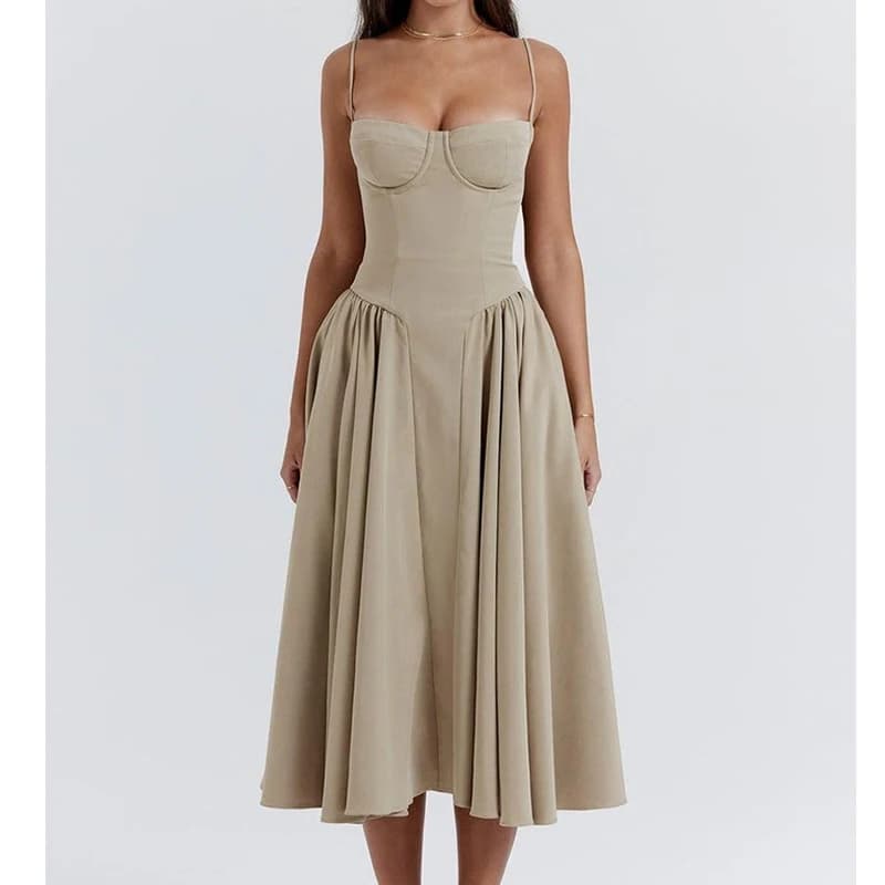 Été Sexy femmes robe bohême longues robes de luxe élégant col en v sans manches Slip fleur plage rob