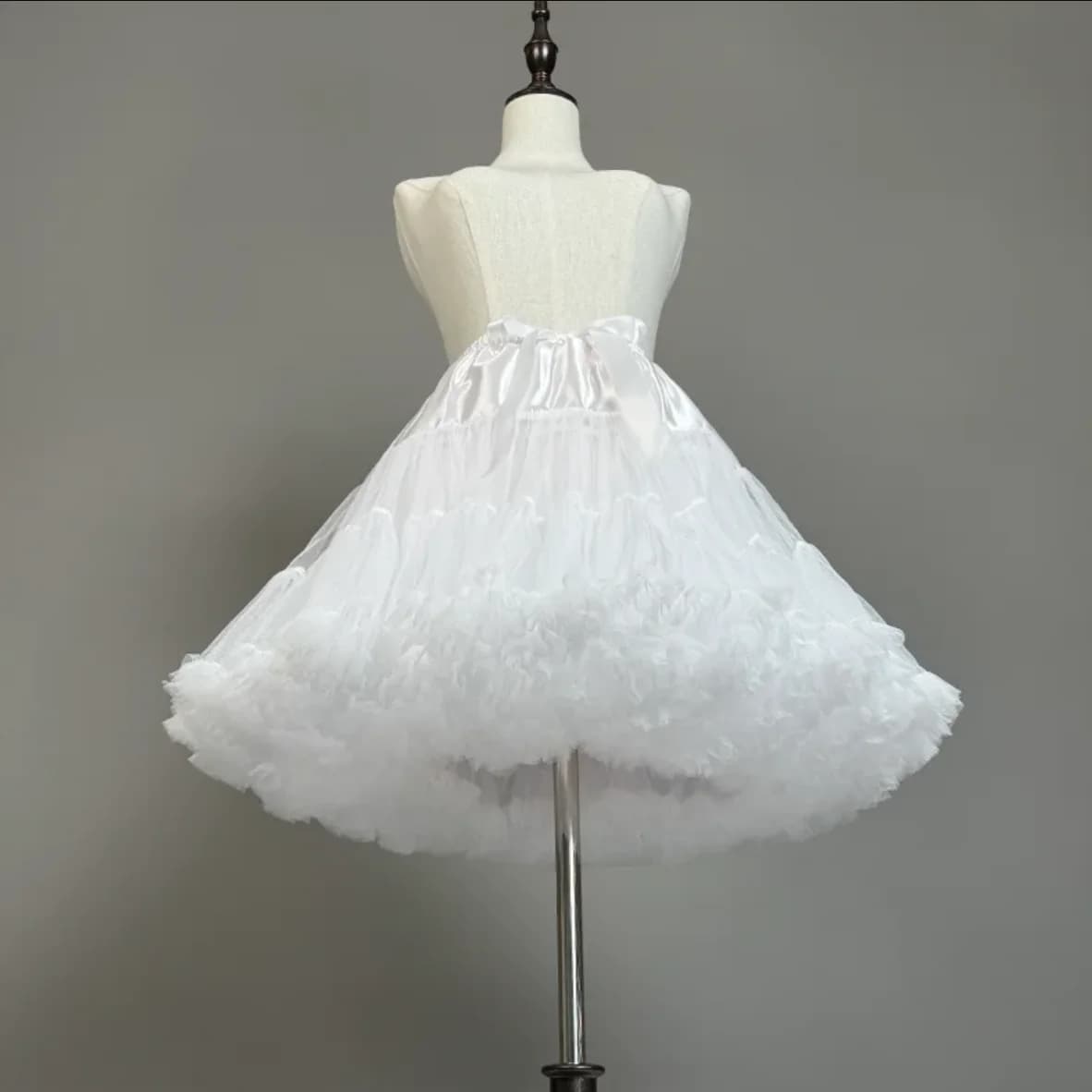 Jupon court et moelleux pour femme, crinoline Lolita, sous-jupe pour jupe plissée, cosplay, robe de
