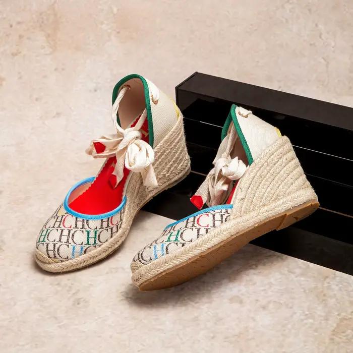 Sandales pour femmes 2025 nouvelles sandales à talons inclinés inférieurs en chanvre chaussures pour